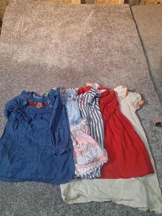 GAP Other - GAP Girls Mixed Dresses Bundle - Blue, Red, Striped, Floral, Cream